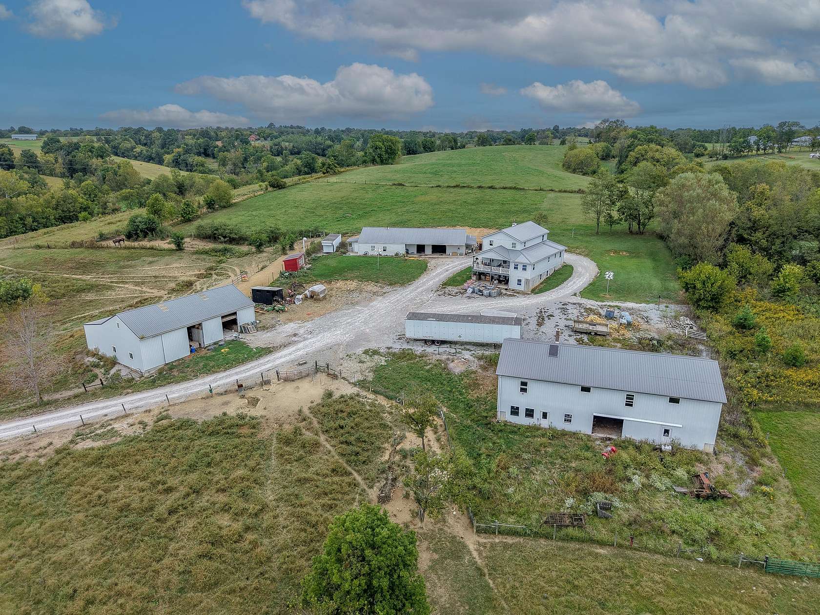 36.8 Acres of Land with Home for Sale in Carlisle, Kentucky