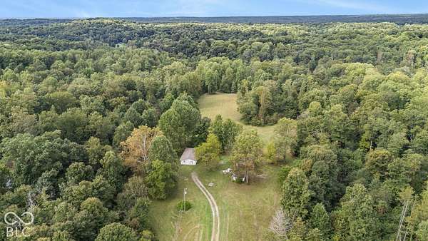 15.1 Acres of Recreational Land with Home for Sale in Martinsville, Indiana