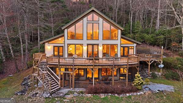 5.7 Acres of Land with Home for Sale in Scaly Mountain, North Carolina