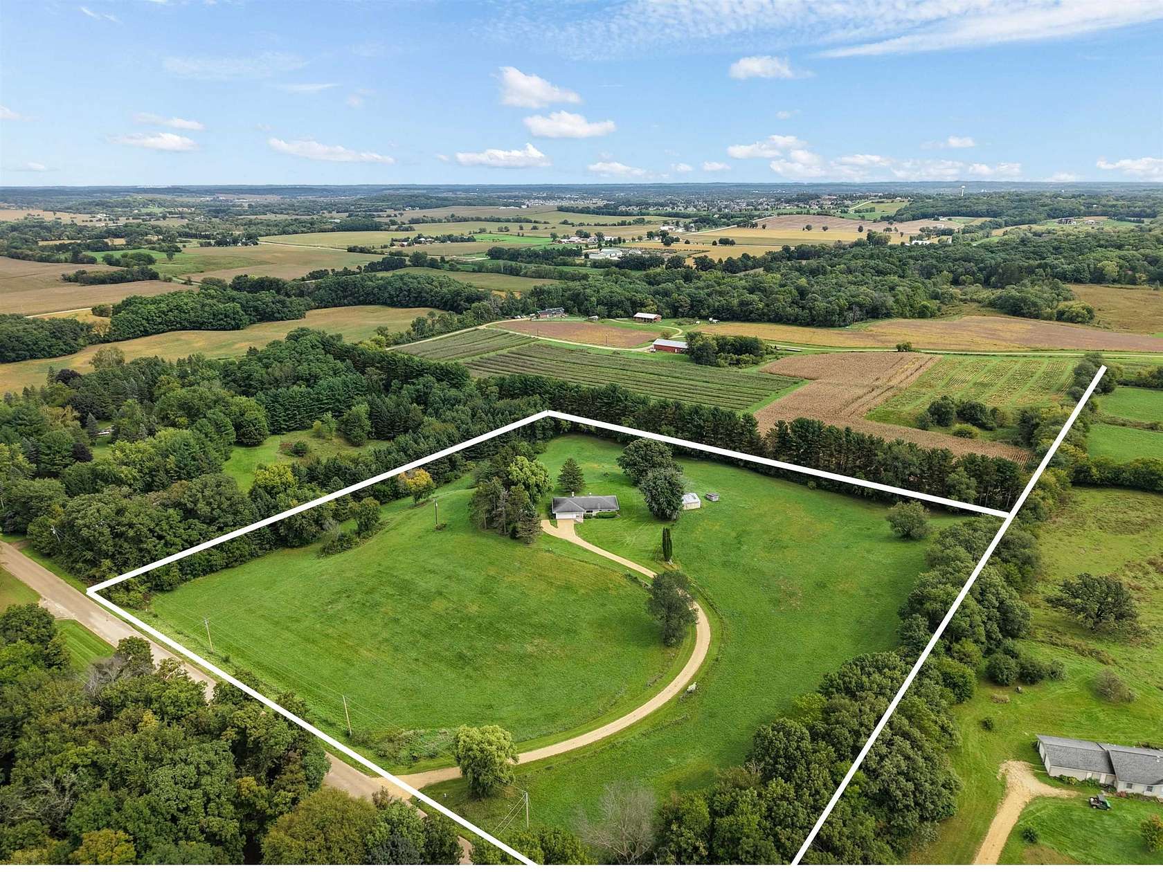 8.37 Acres of Land with Home for Sale in Oregon, Wisconsin