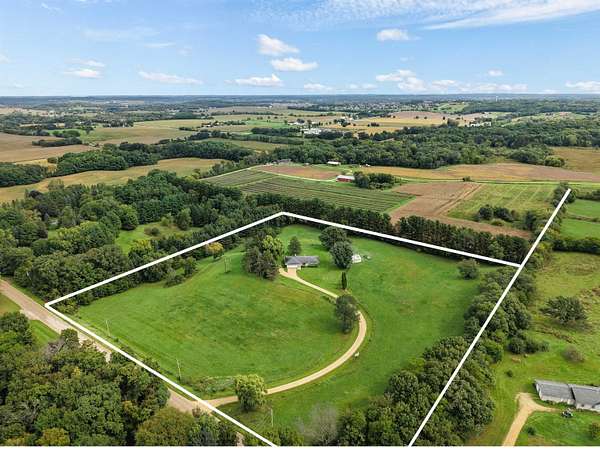 8.37 Acres of Land with Home for Sale in Oregon, Wisconsin