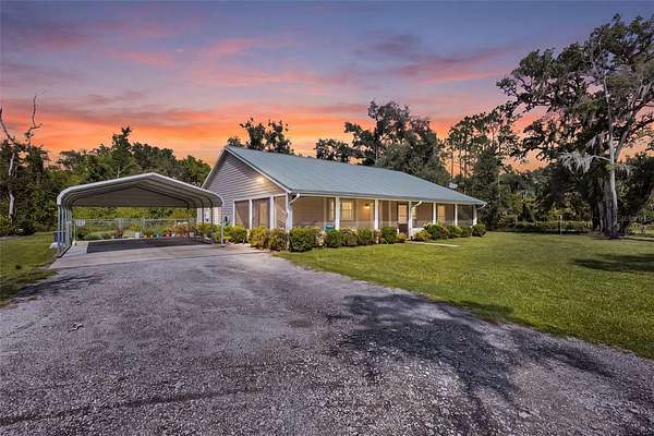 12.4 Acres of Land with Home for Sale in Old Town, Florida