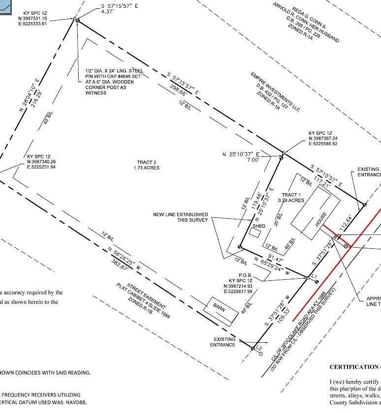 1.73 Acres of Residential Land for Sale in Stamping Ground, Kentucky