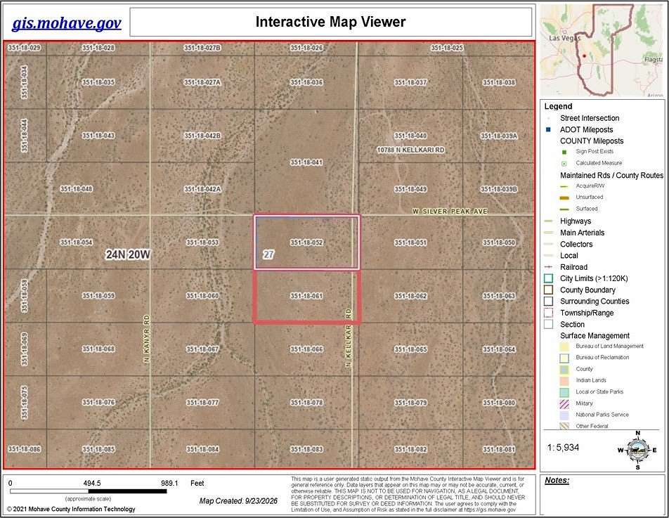 10 Acres of Land for Sale in Dolan Springs, Arizona