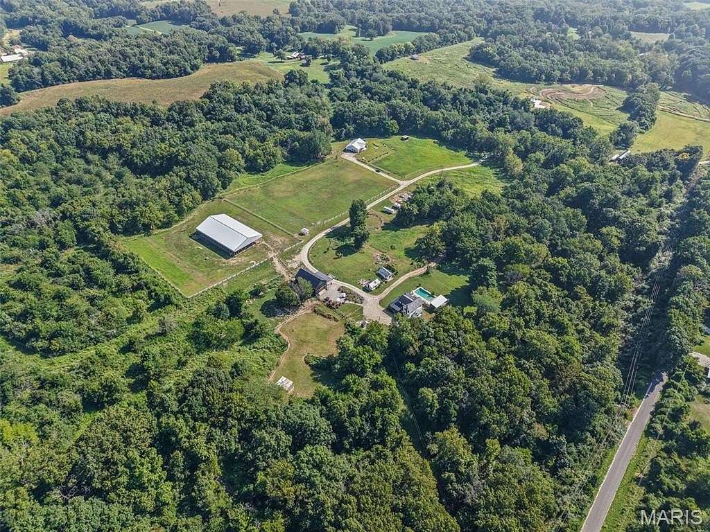 27.2 Acres of Land with Home for Sale in Dow, Illinois