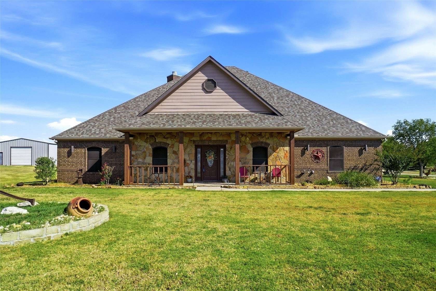 4.55 Acres of Land with Home for Sale in Krum, Texas