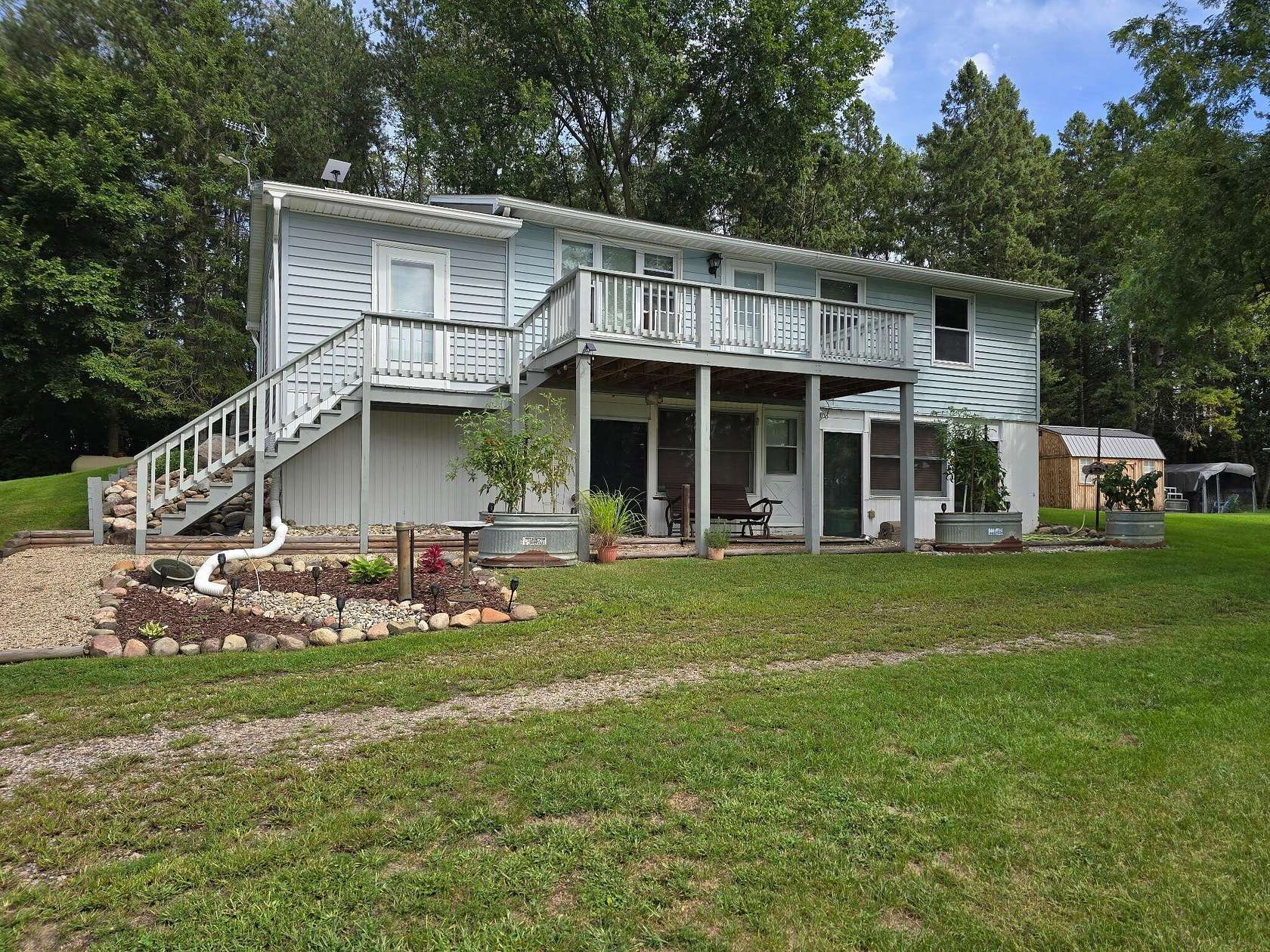 7.5 Acres of Land with Home for Sale in Colon, Michigan