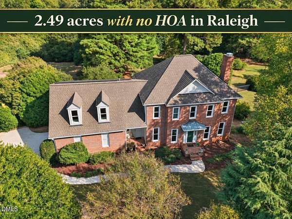 2.49 Acres of Land with Home for Sale in Raleigh, North Carolina