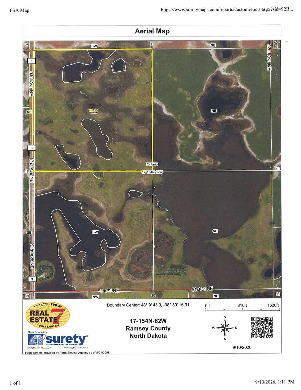 160 Acres of Land for Sale in Crary, North Dakota