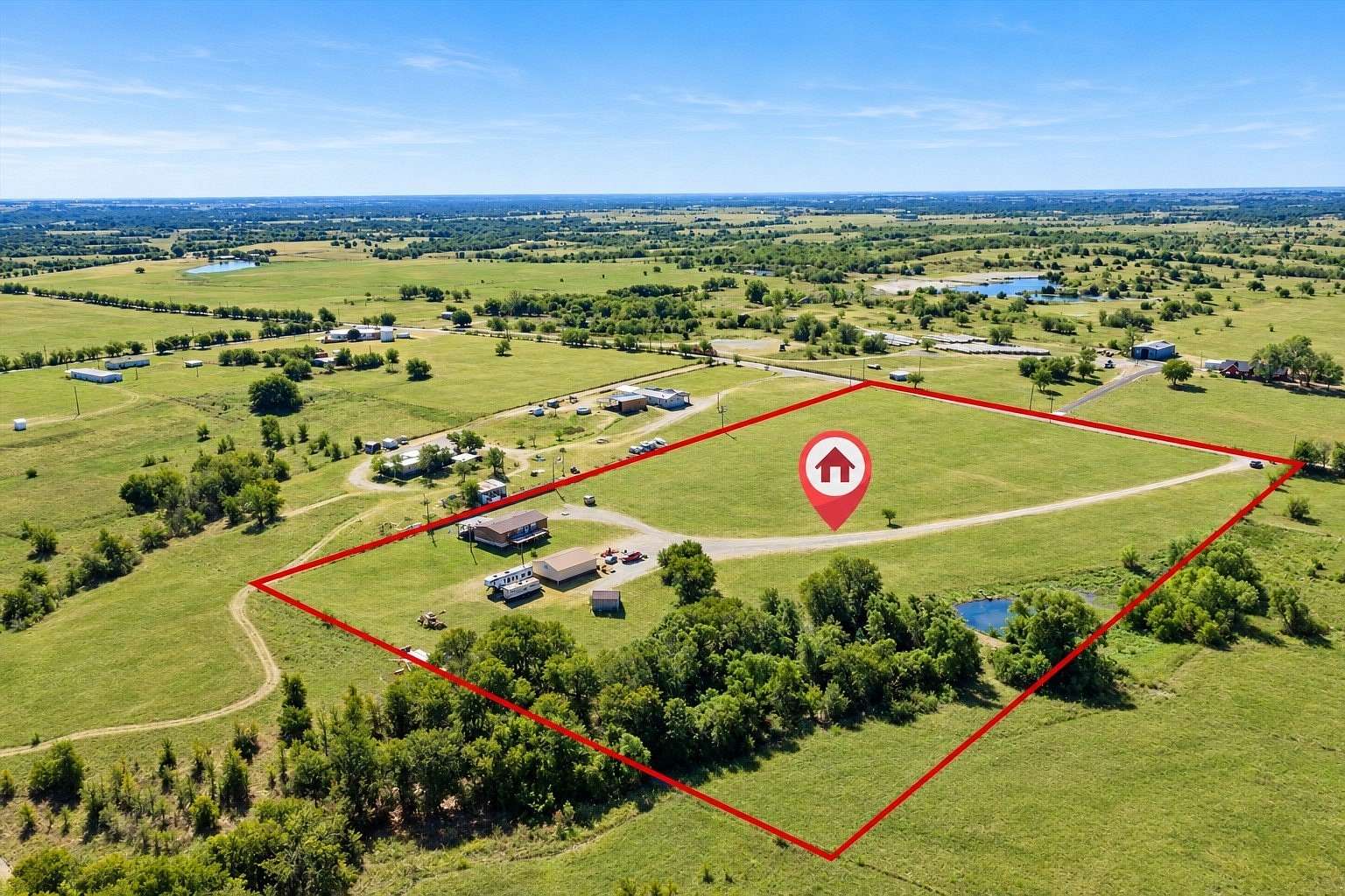 10.6 Acres of Recreational Land with Home for Sale in Decatur, Texas