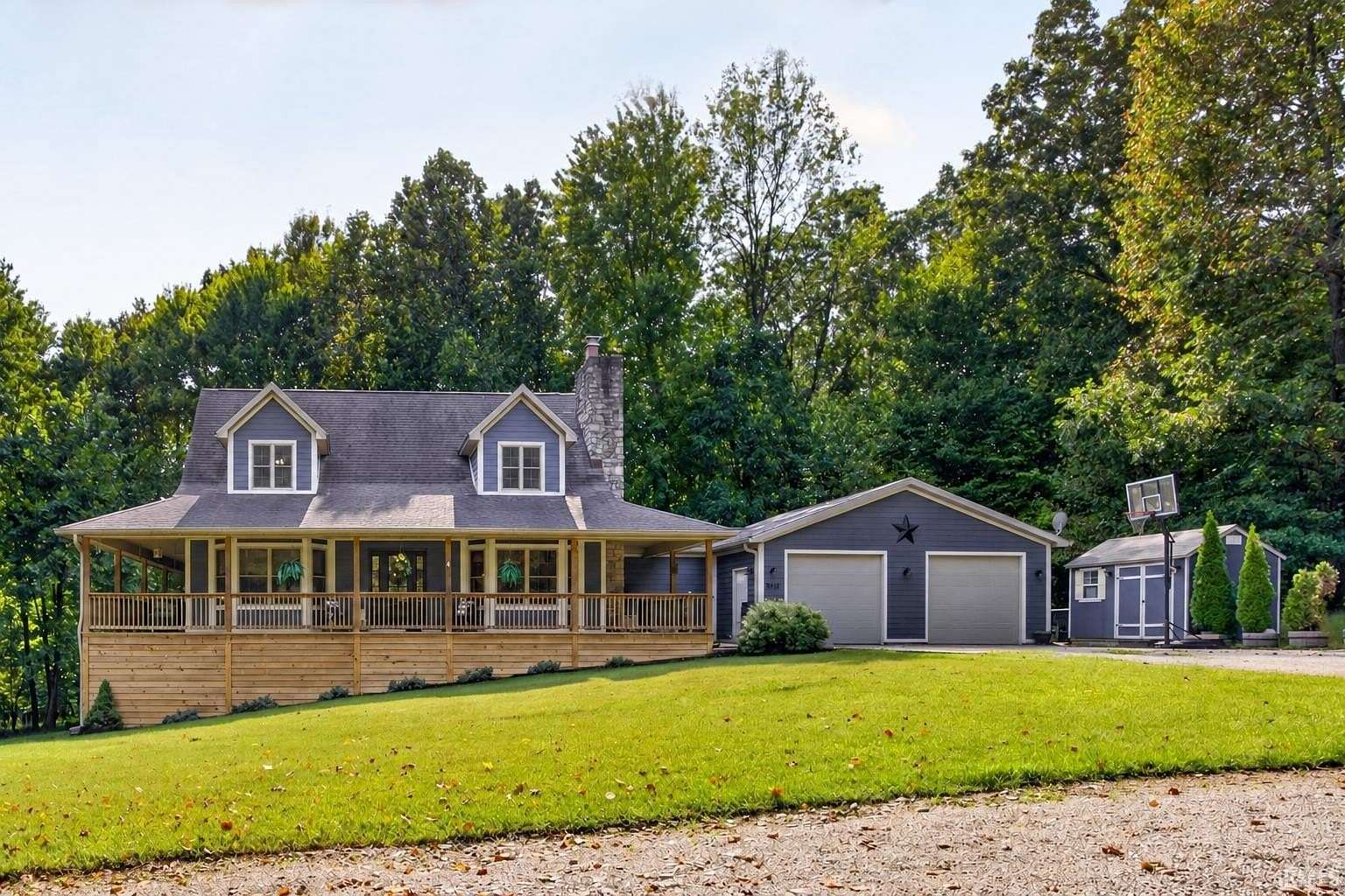 15 Acres of Recreational Land with Home for Sale in Unionville, Indiana