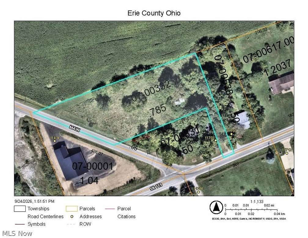 0.79 Acres of Land for Sale in Berlin Heights, Ohio