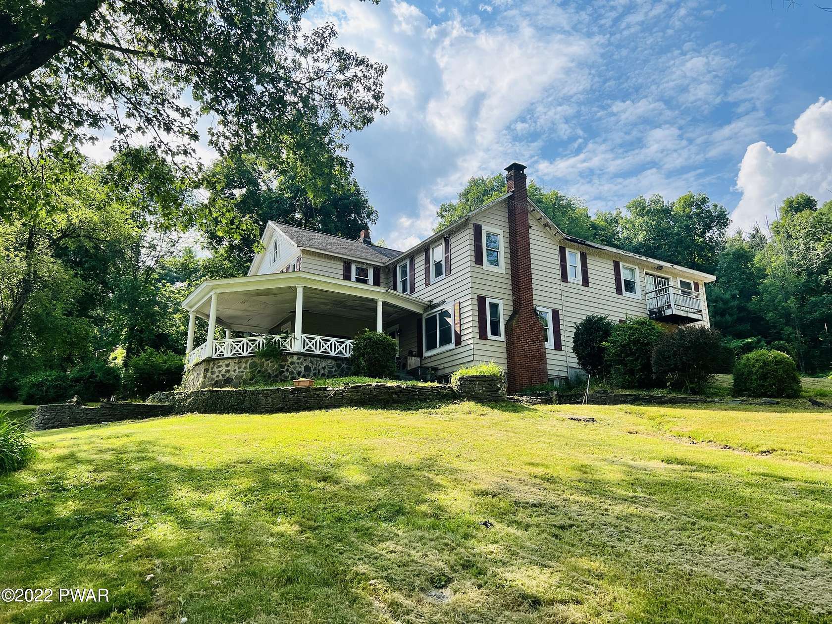 5.5 Acres of Land with Home for Sale in Beach Lake, Pennsylvania