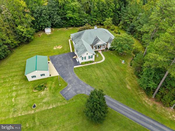11.2 Acres of Recreational Land with Home for Sale in Charlotte Hall, Maryland