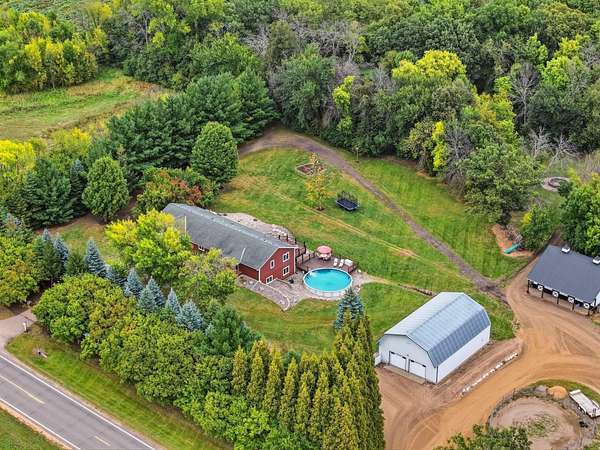 9.66 Acres of Land with Home for Sale in Cologne, Minnesota