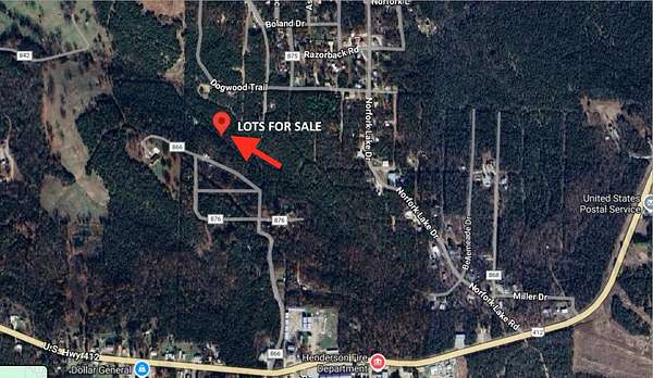 0.1 Acres of Residential Land for Sale in Henderson, Arkansas