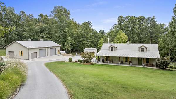 3.88 Acres of Land with Home for Sale in West Baden Springs, Indiana
