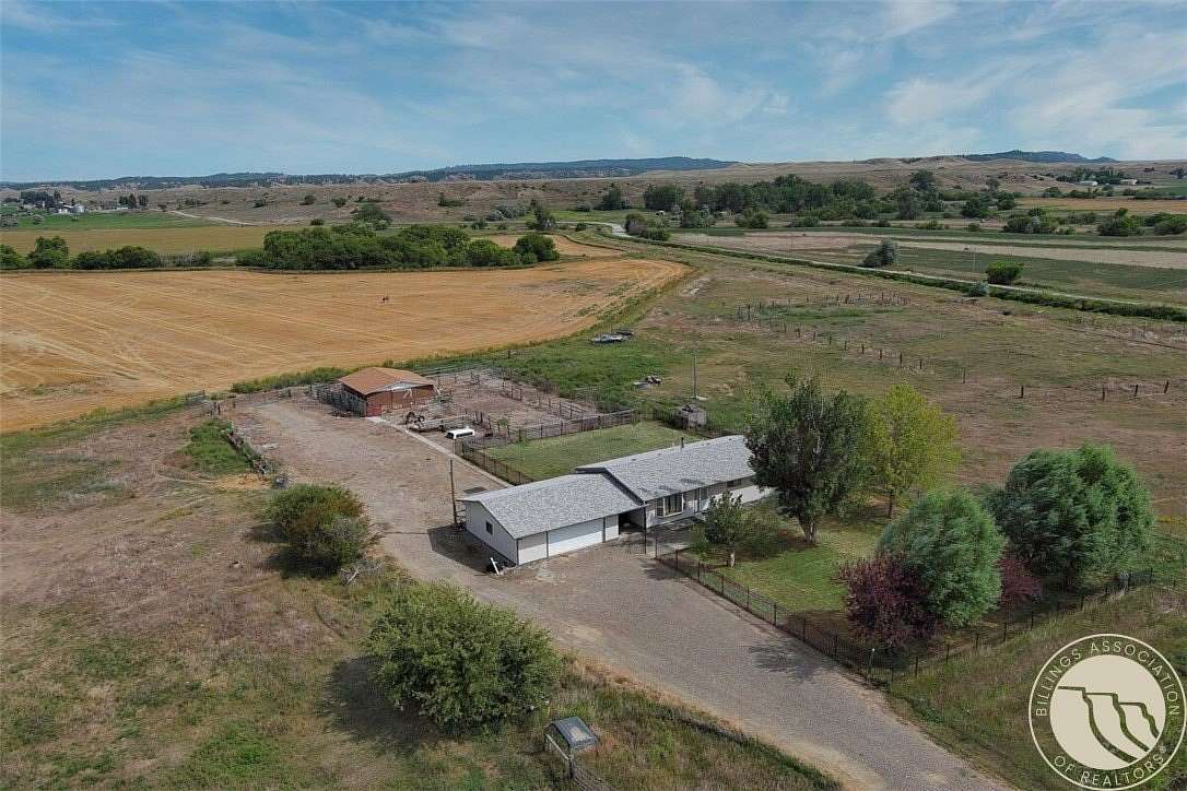 51.3 Acres of Agricultural Land with Home for Sale in Pompeys Pillar, Montana