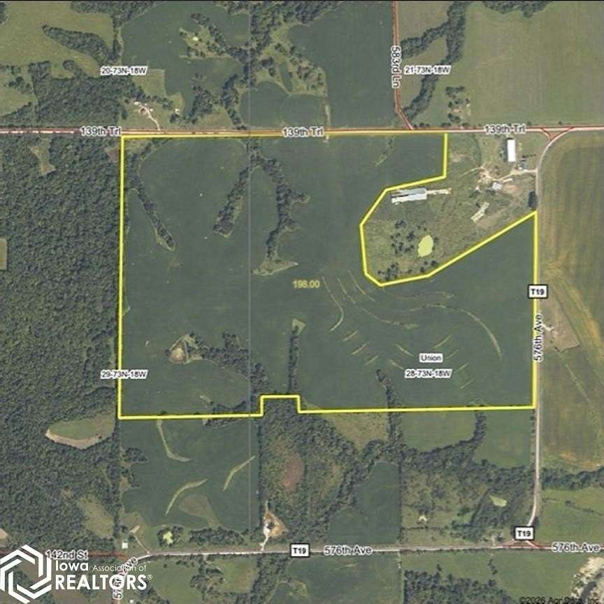 198 Acres of Land for Sale in Lovilia, Iowa