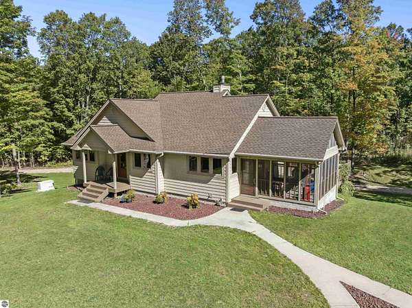 40 Acres of Recreational Land with Home for Sale in Copemish, Michigan