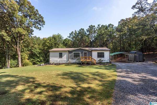 53 Acres of Recreational Land with Home for Sale in Talladega, Alabama