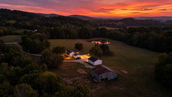 23 Acres of Agricultural Land with Home for Sale in Columbia, Tennessee