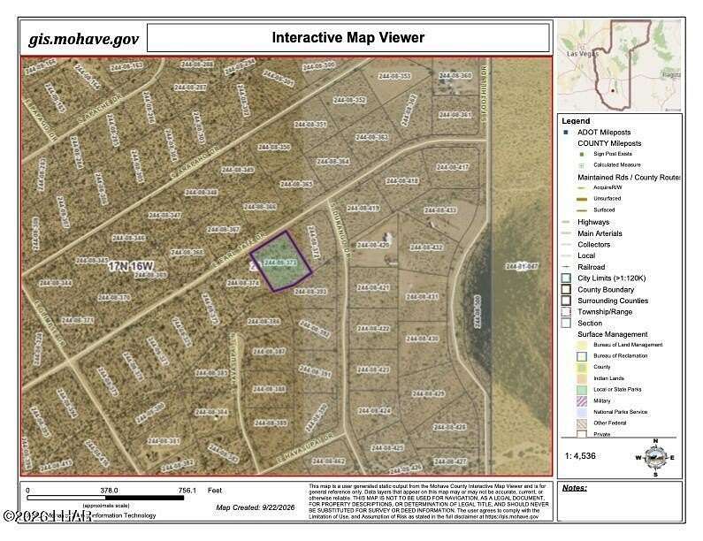 1 Acre of Residential Land for Sale in Yucca, Arizona