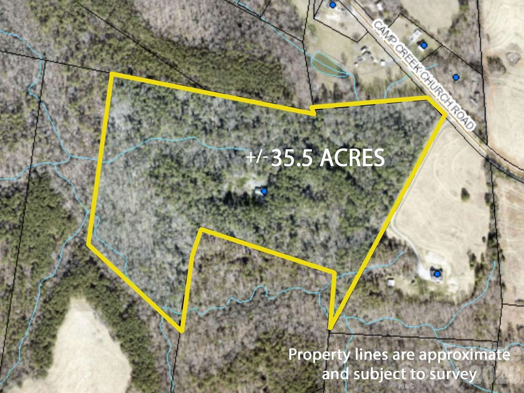 35.6 Acres of Recreational & Residential Land for Sale in Mooresboro, North Carolina