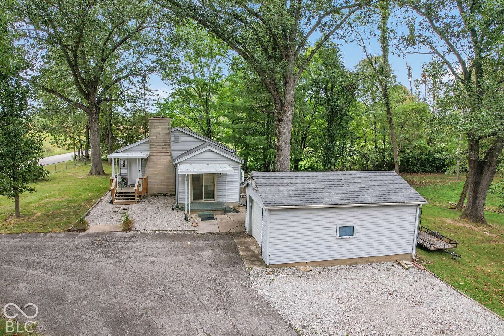 11 Acres of Land with Home for Sale in Columbus, Indiana