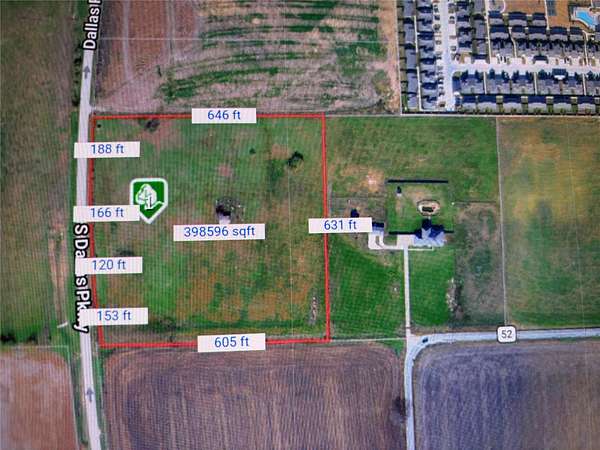 9.27 Acres of Commercial Land for Sale in Celina, Texas