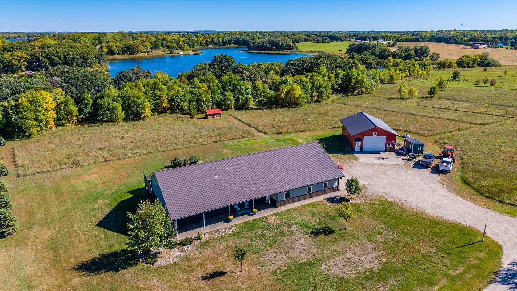 20 Acres of Recreational Land with Home for Sale in Lake Park, Minnesota