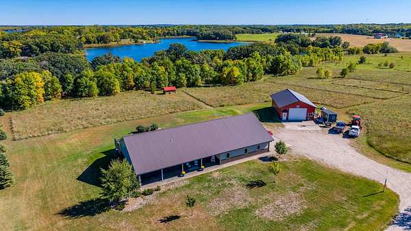 20 Acres of Recreational Land with Home for Sale in Lake Park, Minnesota
