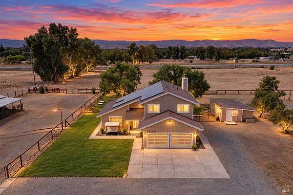 5 Acres of Land with Home for Sale in Vacaville, California
