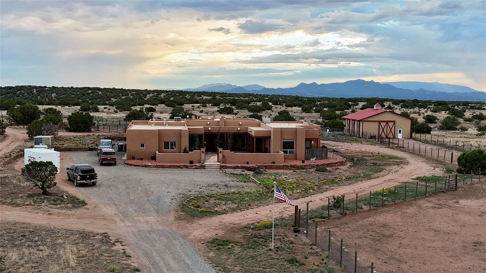 16.1 Acres of Land with Home for Sale in Santa Fe, New Mexico