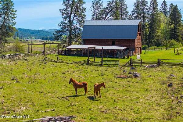 33.6 Acres of Land with Home for Sale in Athol, Idaho