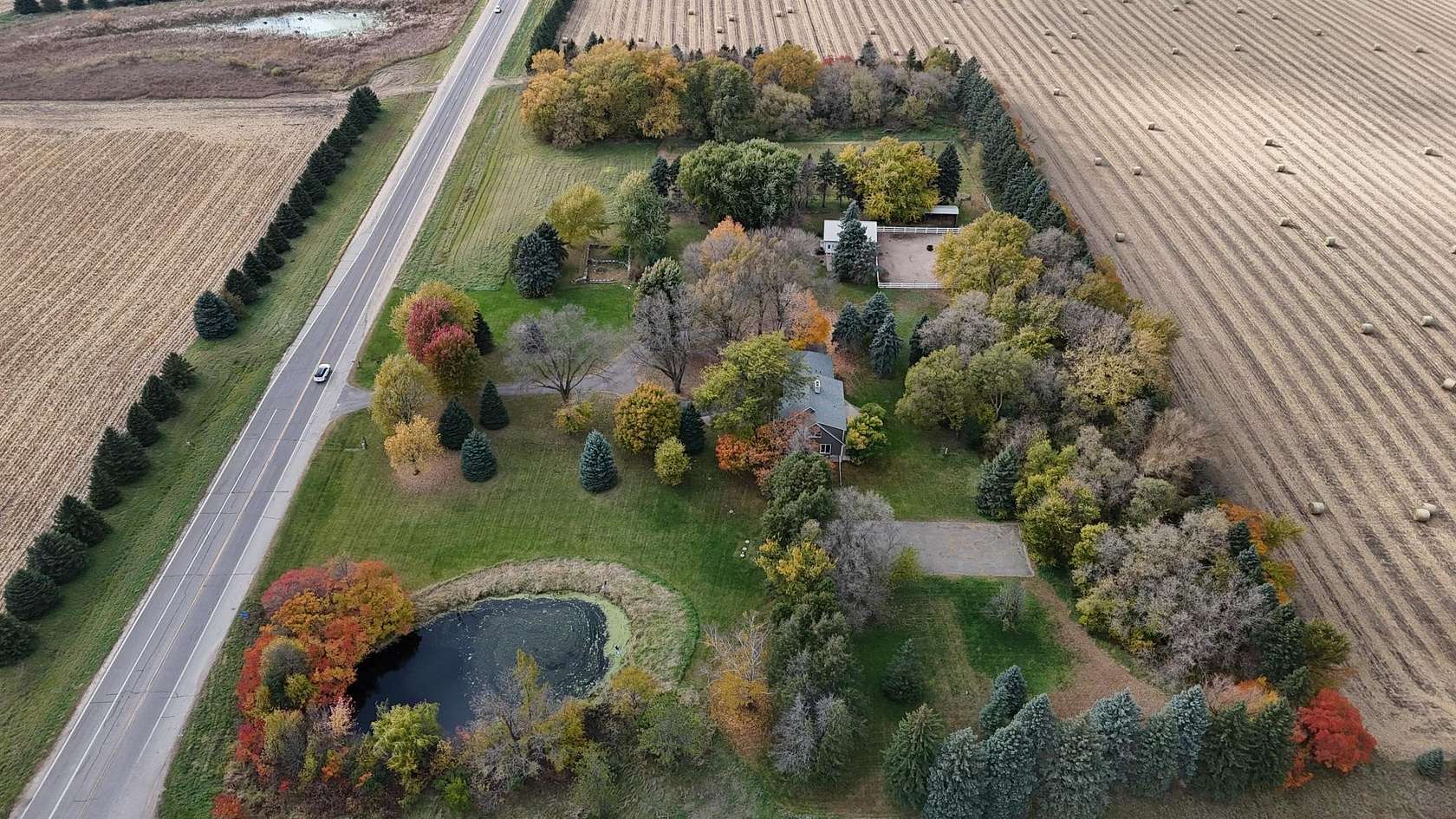 10.2 Acres of Land with Home for Sale in Kandiyohi, Minnesota