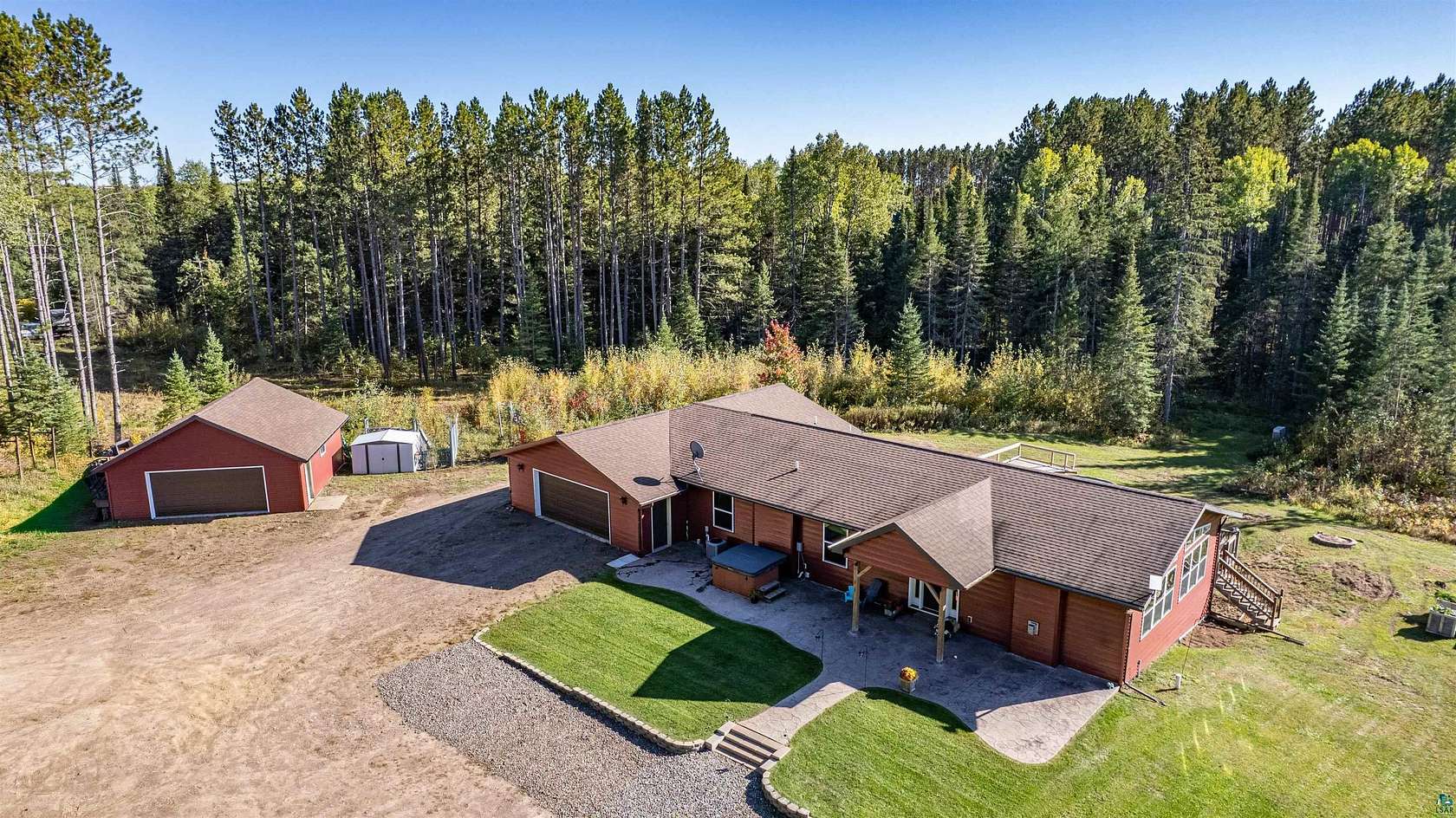 9.23 Acres of Land with Home for Sale in Saginaw, Minnesota