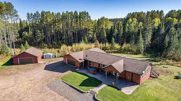 9.23 Acres of Land with Home for Sale in Saginaw, Minnesota