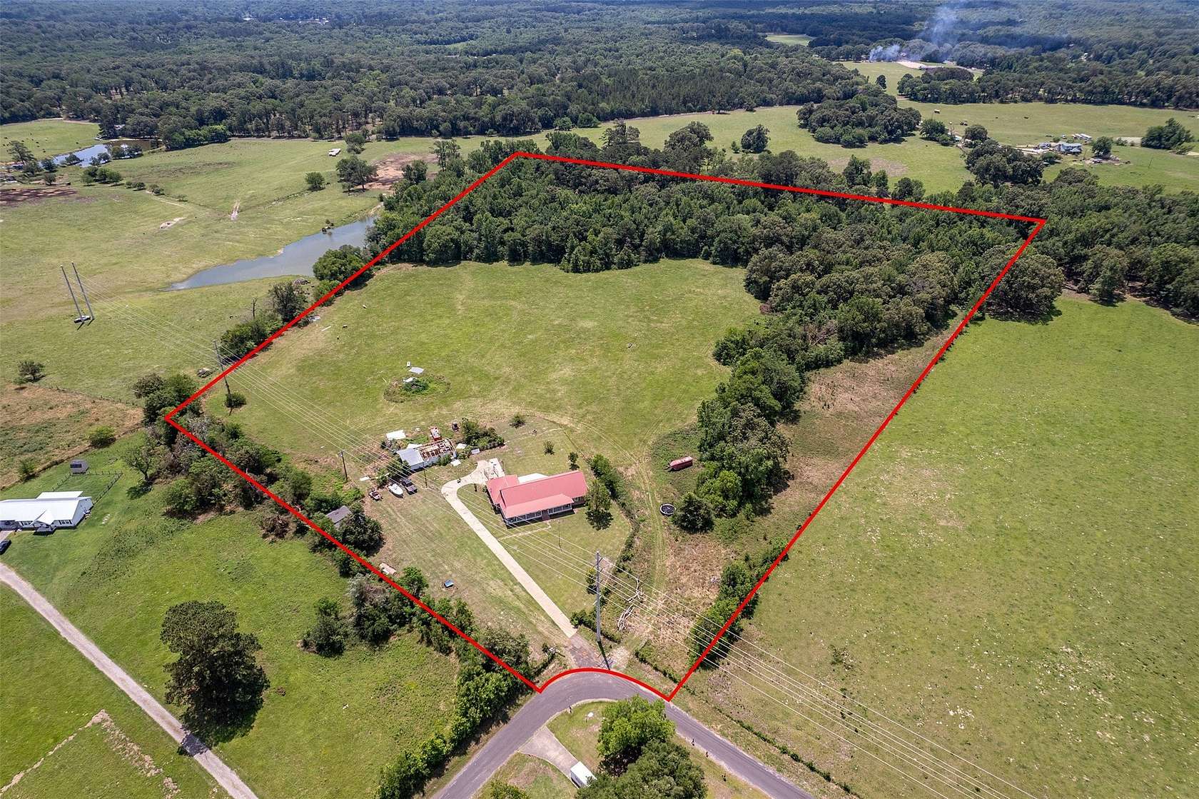 20 Acres of Land with Home for Sale in Quitman, Texas