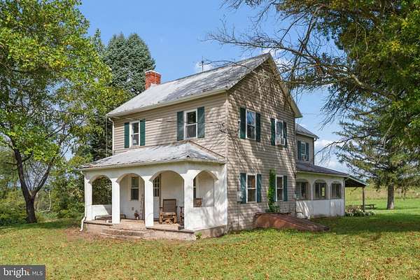 36.9 Acres of Agricultural Land with Home for Sale in Hancock, Maryland