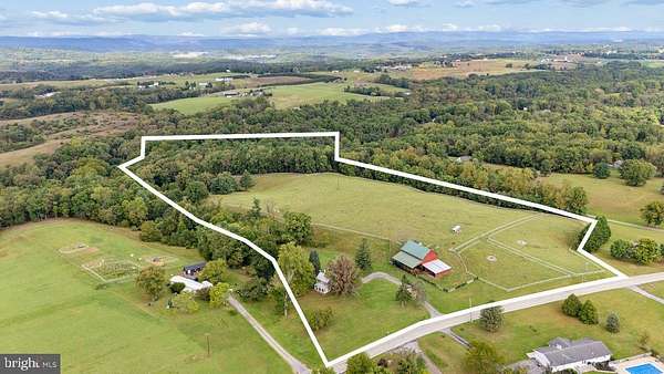 36.9 Acres of Agricultural Land with Home for Sale in Hancock, Maryland