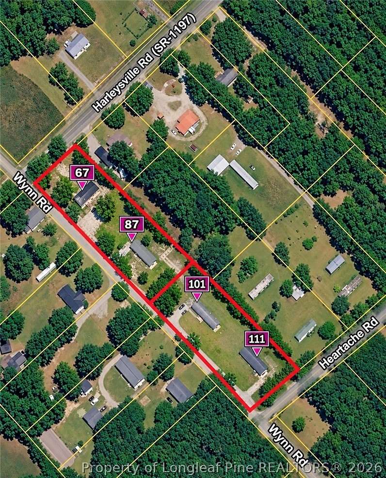 2.5 Acres of Land with Home for Sale in Rowland, North Carolina