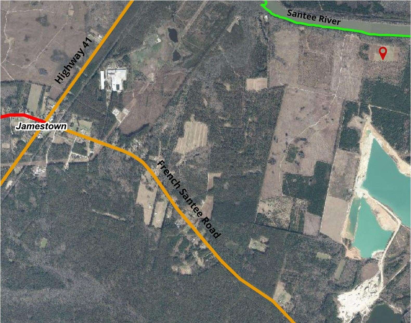 71 Acres of Recreational & Residential Land for Sale in Jamestown, South Carolina