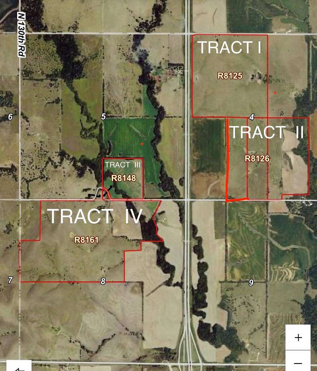 146 Acres of Land for Auction in Aurora, Kansas
