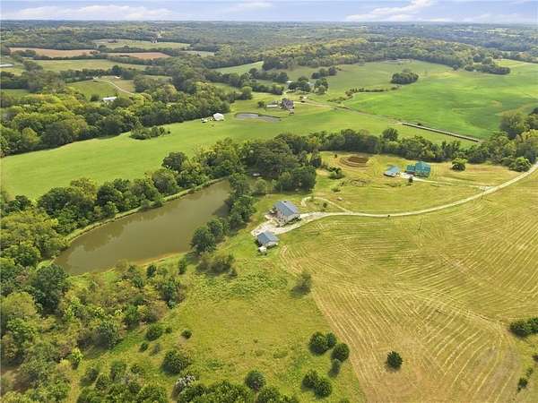 11 Acres of Recreational Land with Home for Sale in Lone Jack, Missouri