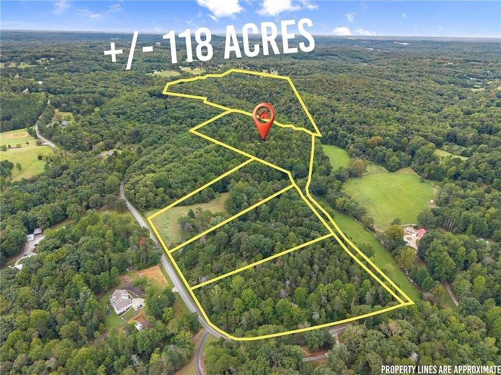 118 Acres of Land with Home for Sale in Murrayville, Georgia