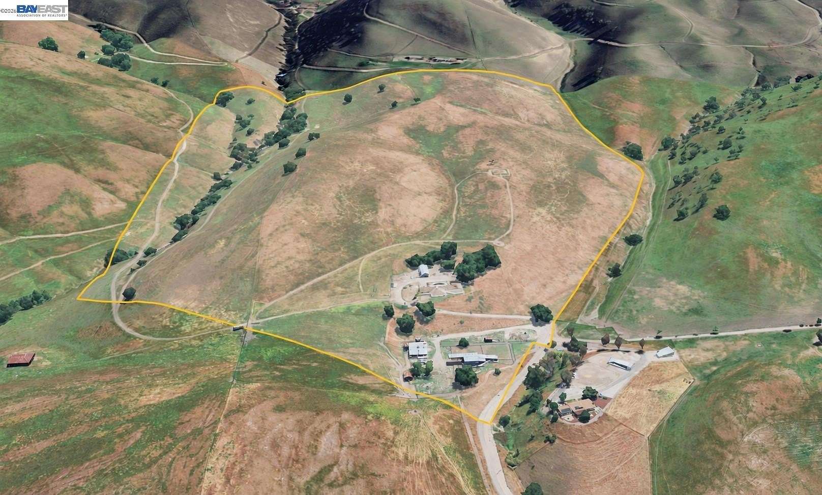 100 Acres of Agricultural Land with Home for Sale in Livermore, California
