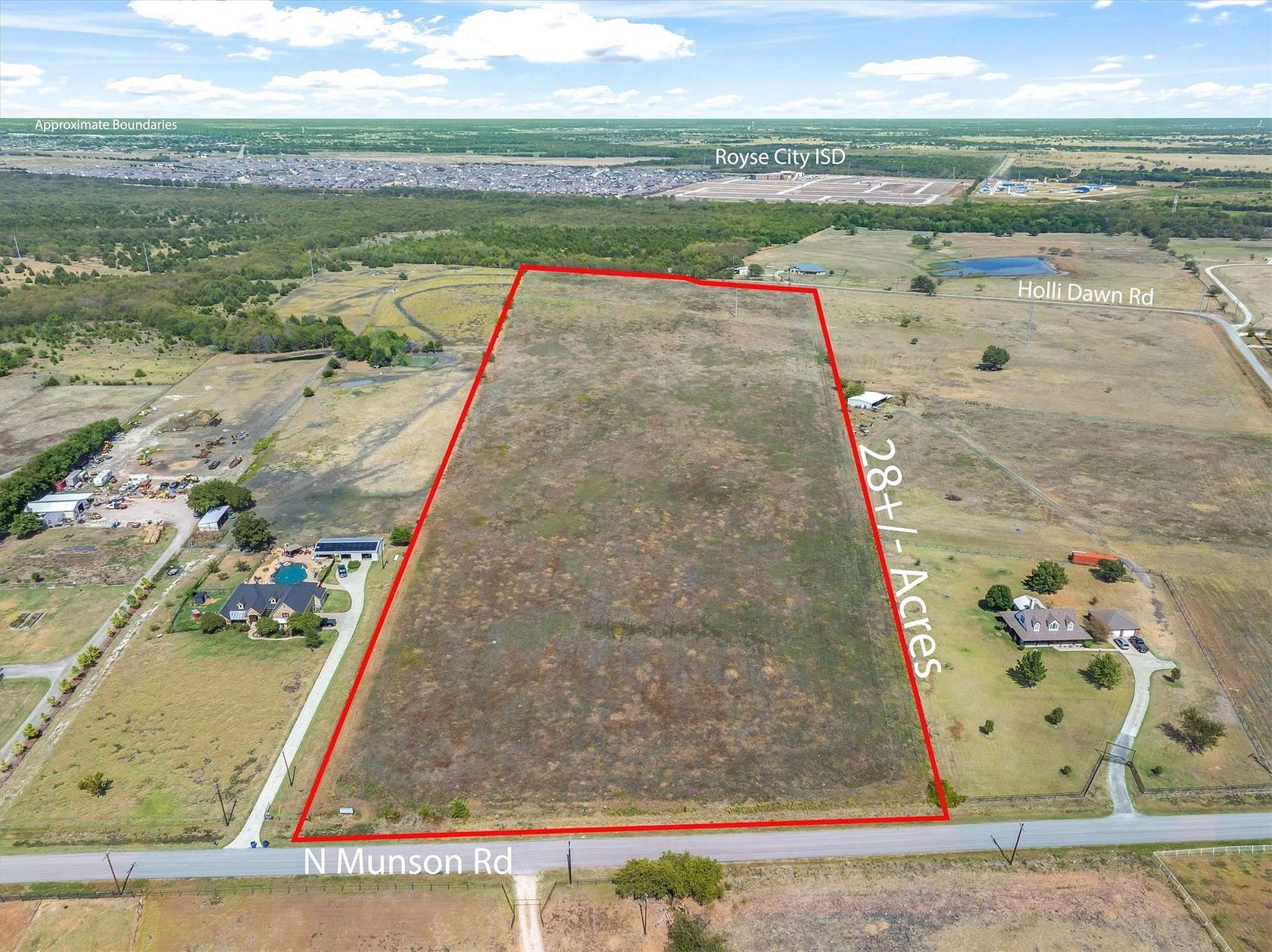 28.2 Acres of Agricultural & Residential Land for Sale in Royse City, Texas