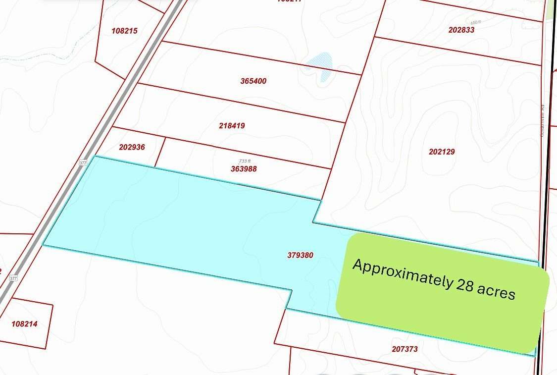 28 Acres of Agricultural & Residential Land for Sale in Gordonville, Texas