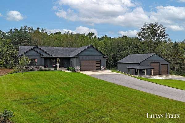 2.5 Acres of Land with Home for Sale in Hudsonville, Michigan